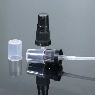 18mm明確な帽子が付いている18/410の工場価格の黒のプラスチック ローションのスプレー ポンプ