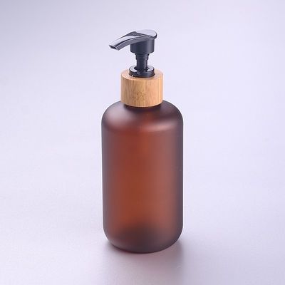 250mlはタケ ポンプによってこはく色の化粧品ペットびんを曇らした