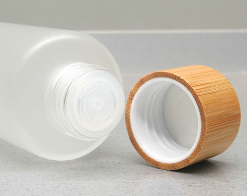 150mlはタケ化粧品のローションの容器ポンプ心配の皮とガラス ビンを曇らした
