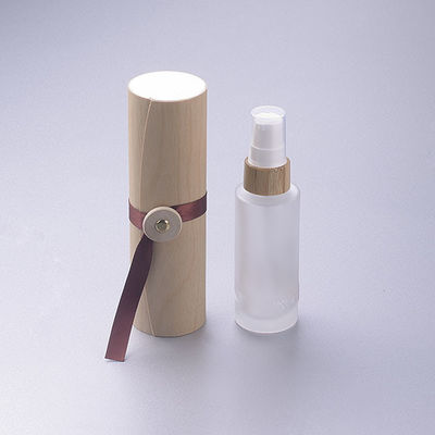 50mlはタケ帽子の化粧品の容器Dia 37mm* H95mmnとガラス ビンを曇らした