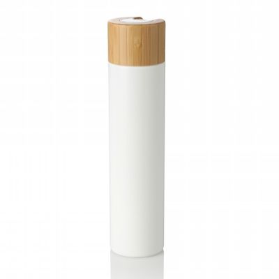 ディスク帽子の化粧品のローションの使用法の空のプラスチックびんが付いている白いプラスチックびん