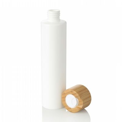 300mlタケ帽子が付いている白いペット プラスチック化粧品のローションのクリームの使用法の空のびん
