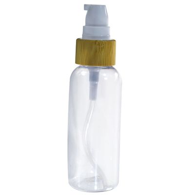 タケ帽子200mlが付いている熱い販売の自然で明確なペット プラスチック ローション ポンプびん