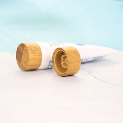 ISO2000管のための熱い販売のタケねじ帽子のふたの注文の化粧品のタケ帽子