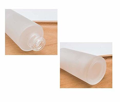 120mlはタケ化粧品のローションの容器ポンプ心配の皮とガラス ビンを曇らした